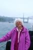 Celia Phillips on the Cornish side of the boat