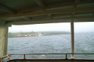 Leaving Plymouth Hoe - just visible in the mist