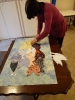 Jackie Smith compiling the finished montage