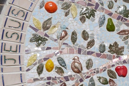 Tree of life mosaic detail 3